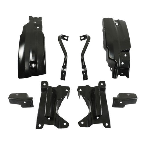 DURAFORCE Metal Front Bumper Brace Bracket Suit For 2007-2013 Chevy Silverado 1500 Black