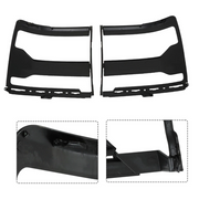 DURAFORCE Headlight Trim Bezel Cover For Chevy Silverado 1500 2016-2018 Black LH+RH Pair