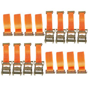 DURAFORCE 2 "x 20' 4000 lb E-Track Ratchet Straps Orange Heavy Duty Tie Downs New 8 Set