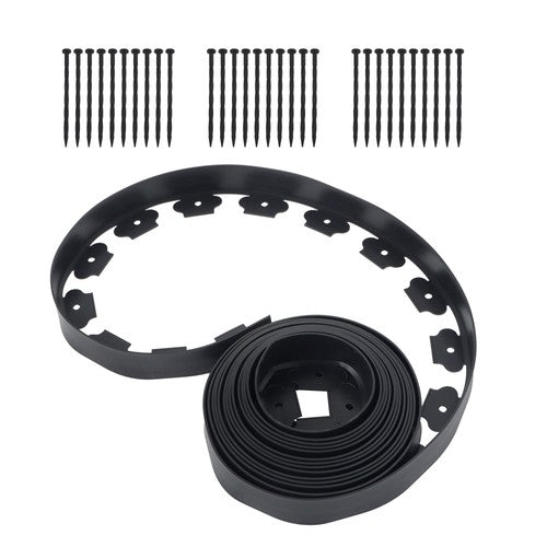 DURAFORCE 2" Garden Landscape Edging 33 Feet No Dig Lawn Edging Border With 30 8-In Spike
