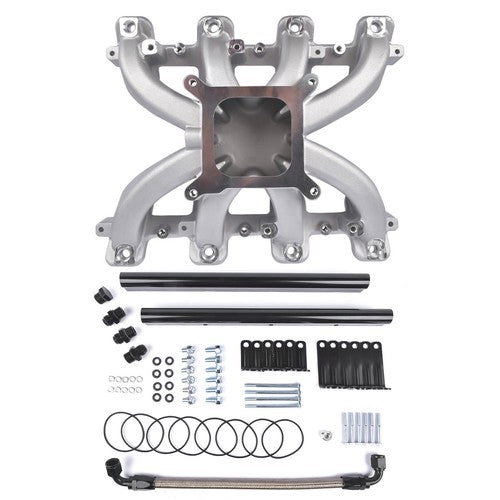 DURAFORCE Single Plane EFI Intake Manifold w/ Fuel Rails For GM Gen III IV LS LS1/LS2/LS6