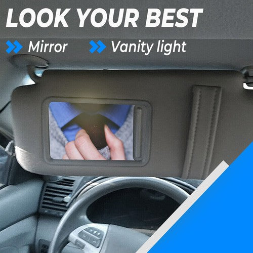 Gray Car Sun Visor Pair Left Right Side for Toyota Camry 2007-2011