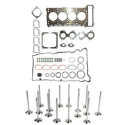 DURAFORCE Engine Gasket Kit & Intake Exhaust Valves for Mercedes E250 C250 C200 E200 1.8L