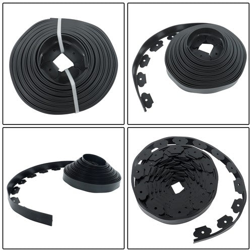DURAFORCE 1PC 60 FT No-Dig Garden Edge Lawn Border L-shaped Landscape Edging Border Kit