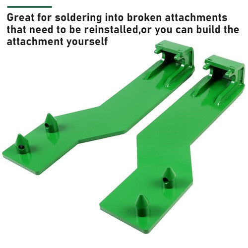DURAFORCE For John Deere Tractor Loader Quick Tach Weld On Mounting Brackets