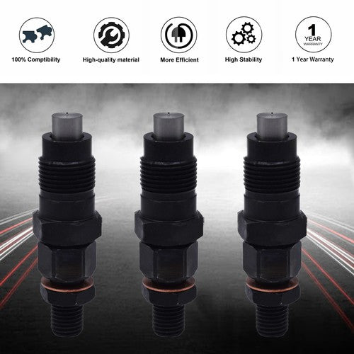 DURAFORCE 3x Fuel Injectors 16032-53000 16032-53902 For Kubota D1105 D1105T D1005 D905