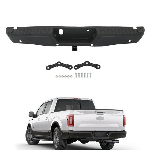 DURAFORCE w/ Holes w/ Tow Hooks Metal Rear Bumper Automobiles For Ford F-150 2015-2020