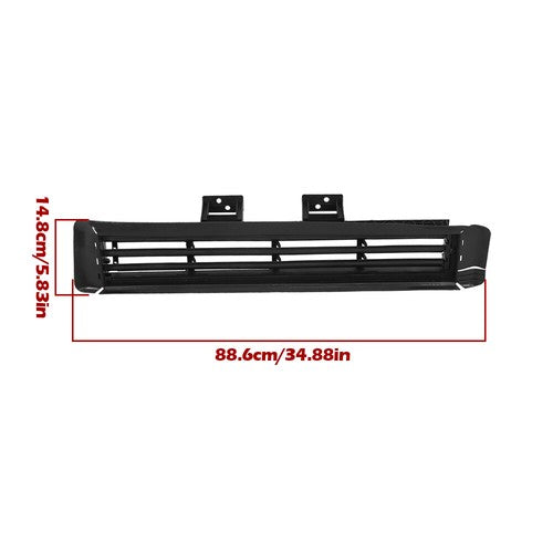 DURAFORCE Front Lower Radiator Grille Shutter W/O Motor 623309HS0A For Nissan Altima 16-18