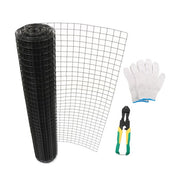 DURAFORCE Chicken Rabbit Mesh 1.5"x1.5" Electric Welding Net With Glove & Pliers 48" x 50'