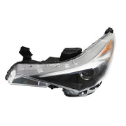 DURAFORCE Black Halogen LH/Driver w/LED Headlight Projector For Hyundai Elantra 2021-2022