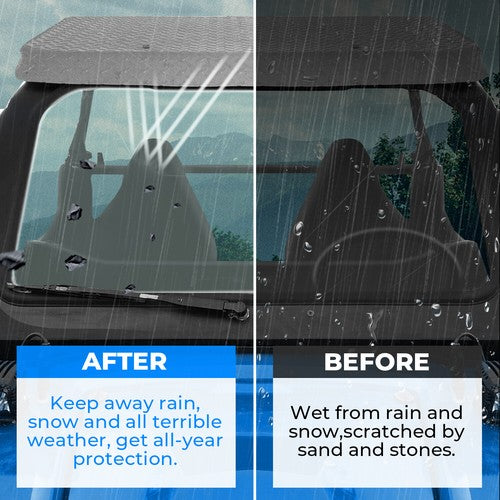 Full Glass Windshield With Wiper for 2008-2014 Polaris RZR 570 800 XP 900
