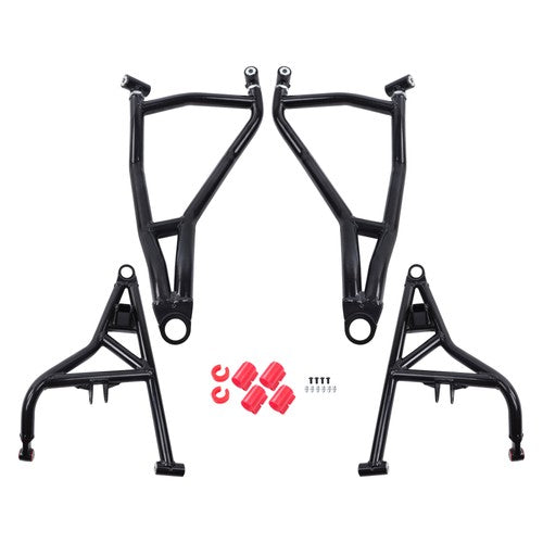 DURAFORCE Black High Clearance Steel A-Arms Set 2014 + for Polaris RZR XP 4 1000 Turbo
