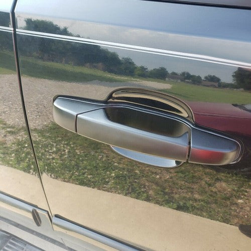 DURAFORCE Set of 4 Door Handle Black Front & Rear For Chevy GMC Tahoe Yukon Sierra 07-14