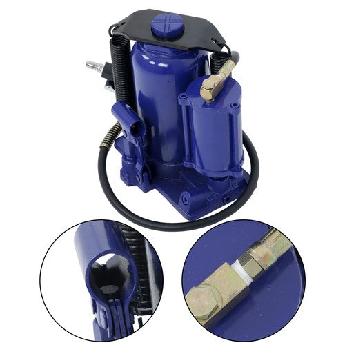 DURAFORCE 20 Ton Pneumatic Air Hydraulic Bottle Jack with Manual Hand Pump for Car Truck