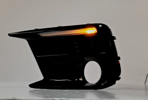 DURAFORCE For Subaru WRX STI 18-21 Switchback Sequential LED DRL Fog Light Cover Kit Bezel