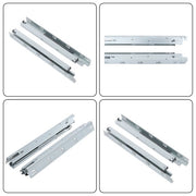 DURAFORCE 4Pair 18Inch Undermount Soft Close Drawer Slides with 3D Adjustable Lock Device