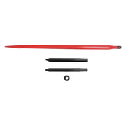 DURAFORCE 49" Hay Bale Spear Attach 4500lbs Quick Attach Fork Spike w/ 2 Stabilizer Spear