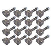 DURAFORCE 16 Pack Replacement Stump Grinder Teeth Compatible For Vermeer Yellow Jacket