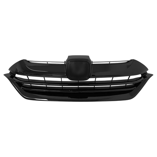 DURAFORCE Front Bumper Gloss Black Mesh Grille Grill for 2017-2019 for Honda CR-V