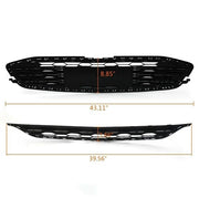 DURAFORCE Front Bumper Upper&Lower Grille ABS Plastic Grill For Chevrolet Malibu 2016-2018