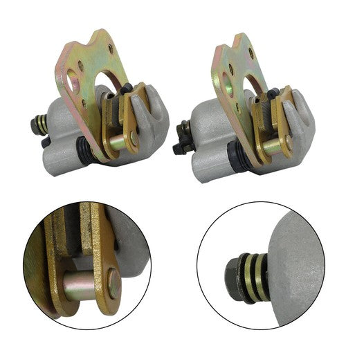 DURAFORCE Front Left Right Brake Calipers w/Pads Fit For Polaris Ranger 500 4X4 6x6 98-04