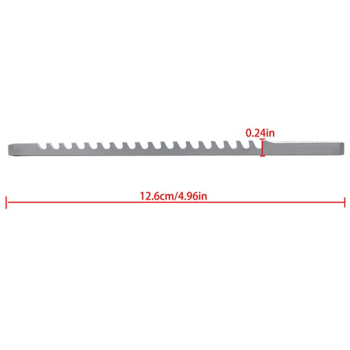 DURAFORCE 1/8" A Style 1/8" x 5" HSS Standard Keyway Broach With Shim LOC 13/64-1-1/8" New