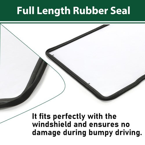 DURAFORCE Front Clear Full Windshield For 16-23 Can-Am Defender HD 5 8 10 W/Hardware