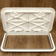 DURAFORCE 2X MARINE BOAT Deck Access HATCH & LID 24" X 14" RV Storage White