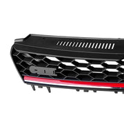DURAFORCE Front Grille Black w/ Red Trim for 2015 2016 for VW for Volkswagen MK7 Golf GTI