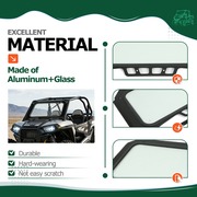 DURAFORCE For Polaris RZR XP 4 1000 Turbo Glass Front Full Vented Windshield 2019-2023