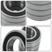 DURAFORCE (4 Pack) 6209-2RS Double Sealed Deep Groove Ball Bearings, 45x85x19 mm