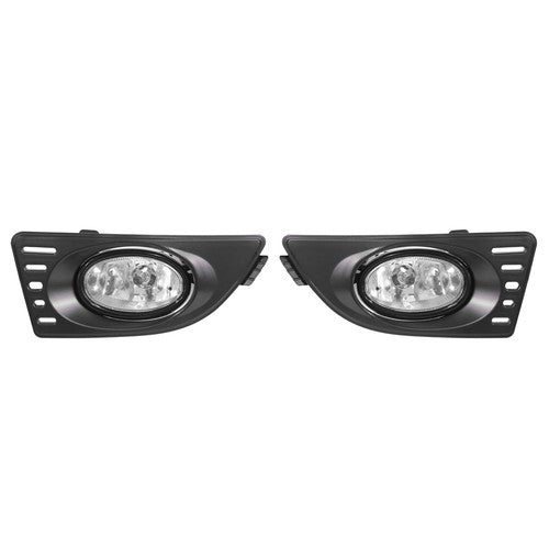 DURAFORCE Front Bumper Clear Fog Lights Lamps Pair w/wiring for 2005-2007 for Acura RSX