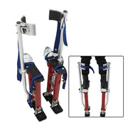 DURAFORCE Adjustable Height Drywall Stilts Aluminum Tool For Painting Painter Red 18"-30"