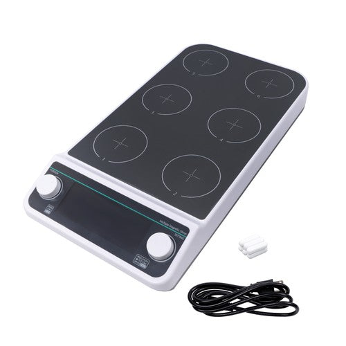 DURAFORCE 6 Magnetic Stirrer Multi-Position Magnetic 6x500ml 50-1200RPM 120℃/248℉