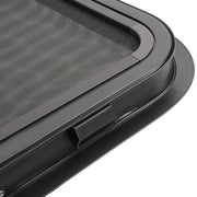 DURAFORCE RV Window 21" X 14" Teardrop Horizontal Sliding Replacement w/ Screen&Trim ring