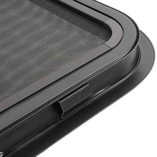 DURAFORCE RV Window 21" X 14" Teardrop Horizontal Sliding Replacement w/ Screen&Trim ring