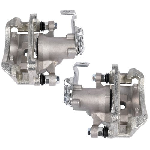 DURAFORCE 2Pcs Rear Driver & Passenger Brake Caliper with Bracket for Kia Soul 2014-2018