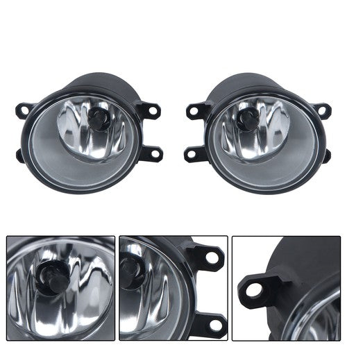 DURAFORCE Clear For Toyota Yaris Hatchback 2006-2008 Fog Light Lamp Assembly W/Black Bezel