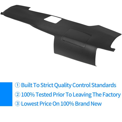 Overlay Dash Cover Dashboard Black for Toyota 4Runner 2003-2009 With Speaker Holes