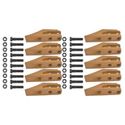 DURAFORCE 6684447 Trenching Bucket Teeth 10PK with Bolts and Nuts 20PK for 5/8" Bucket Lip