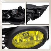 DURAFORCE For 2009 2010 2011 Honda Civic Sedan Fog Lights W/ Wiring & Switch Yellow Lens