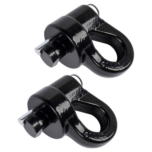 DURAFORCE Pair Gooseneck Safety Chain Anchors 60691 For Chevrolet Silverado 2500 3500 HD