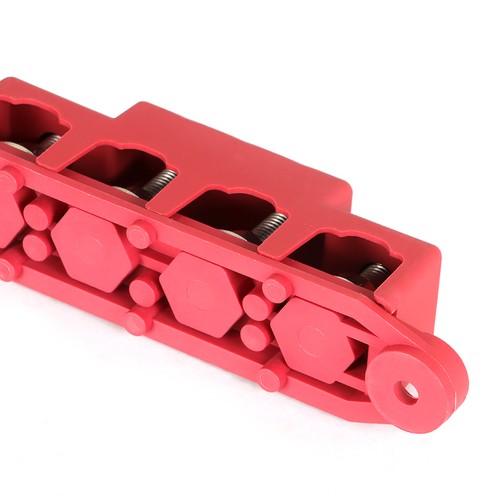 DURAFORCE Red 4 Post Busbar Bus Bar Power Distribution Block With Cover 5/16" 12V 250A