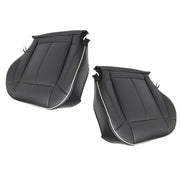 DURAFORCE NEW Black Leather For Hummer H3 2006-2010 Driver&passenger Bottom Seat Cover