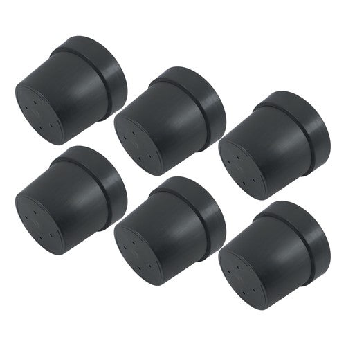 DURAFORCE 6 Pack 5 Gallon Plastic Nursery Pots Heavy Duty Garden Flower Plant Pots