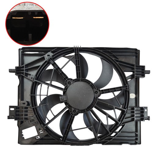 DURAFORCE AC Radiator Cooling Fan NI3115163 For 2018-2023 Nissan Kicks 2020 Nissan Versa