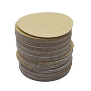 DURAFORCE 100 Pack 5" Hook Loop Pads Sanding Disc NO-Hole Flocking Sandpaper Grit 60-320