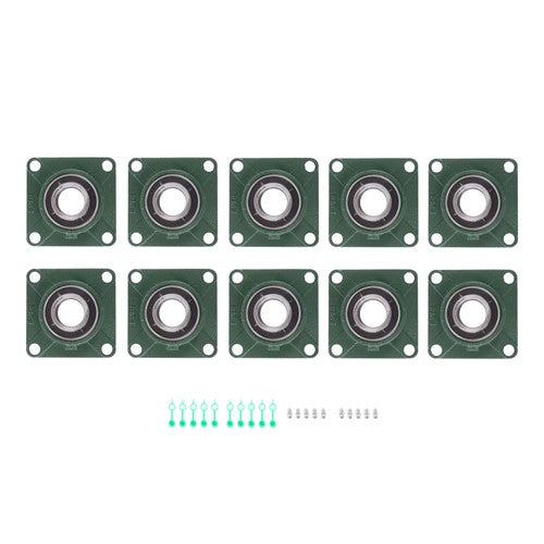 DURAFORCE UCF208-24 1-1/2" Bore 10PCS Pillow Block Flange Bearing 4 Bolt Self-Alignment