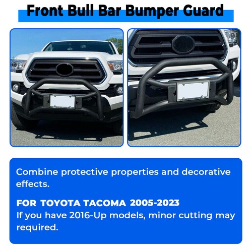 Front Bumper Grille Guard Bull Bar Push For Toyota Tacoma 2005-2015 2016-2023