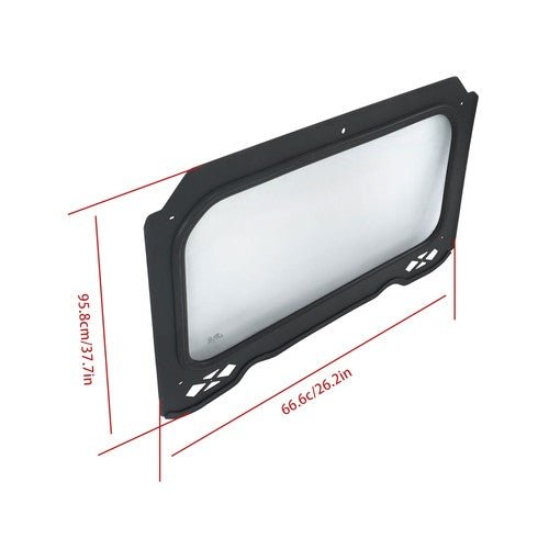 DURAFORCE 2014-2018 Full Glass Windshield W/Wiper Front For Polaris RZR 900 1000 Turbo